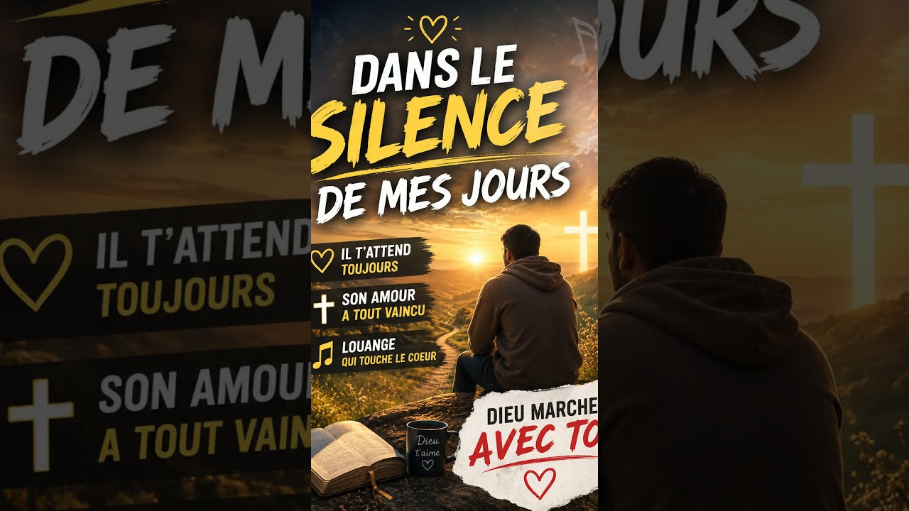 Dans le silence de mes jours | Dieu est présent, même lorsque nous ne le voyons plus ❤️ #shorts