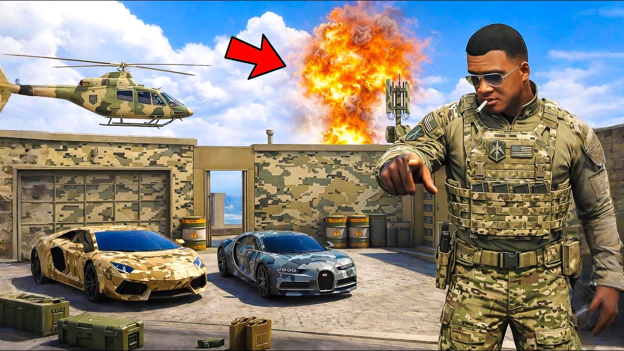 Franklin Became Military COLONEL 😱 Controls Full Army in GTA 5 Telugu | Dhanu Dino