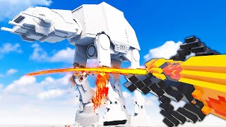 Destroying an ATAT with LAVA  Teardown Mods Gameplay