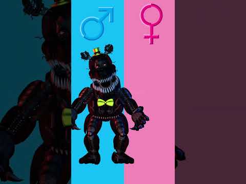 FNAF 4 Nightmare Male X Female #fnaf #shorts