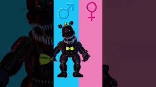 FNAF 4 Nightmare Male X Female #fnaf #shorts screenshot 4