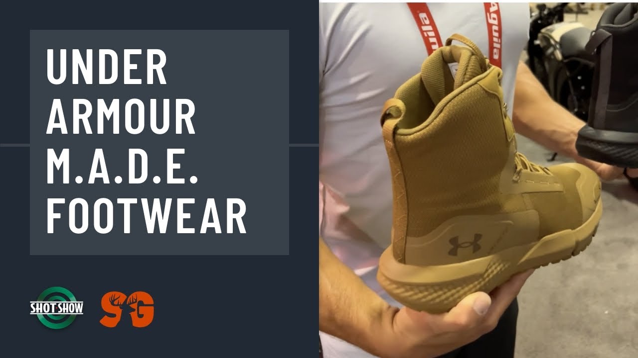 Under Armour M.A.D.E. Footwear, Sportsman's Guide at SHOT Show 2024 