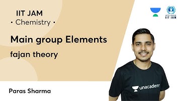 Main group Elements: fajan theory |IIT JAM|Let