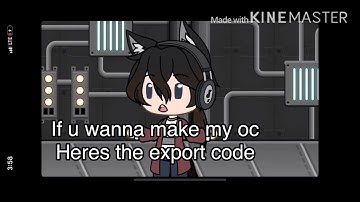 So if u wanna make my oc here the export code