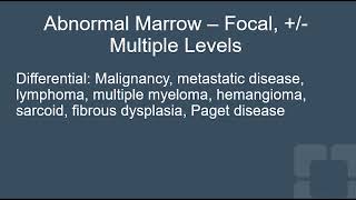 Video 11 2 Geographic and Distribution based Approach to Marrow Abnormalities Profile
