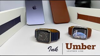 New INK & UMBER LEATHER LINKS from APPLE - fall 2022 Unboxing