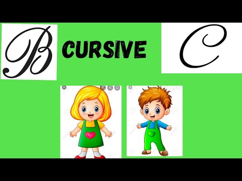 How to write Capital Cursive 'B' And 'C' // Cursive Writing// Easy way