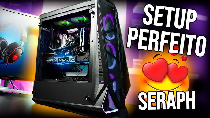 Gabinete gamer pichau seraph e rgb lateral