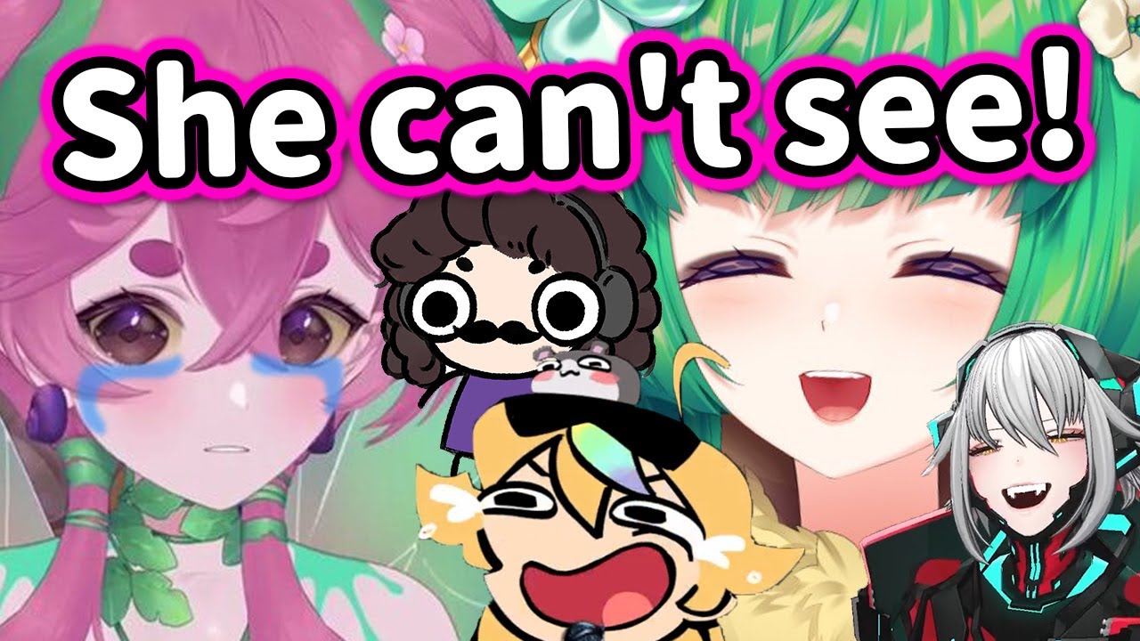 Зен умирает от смеха после того, как Фрогги бросает в неё гарнитуру, потому что она слишком корот...