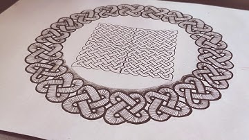 Circular celtic knot design | #Learnwithme