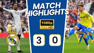 Real Madrid vs Cadiz (3-0) Highlights HD & All Goals 2024 🔥 Bellingham Goal