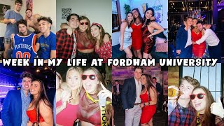 WEEK IN MY LIFE @ FORDHAM UNIVERSITY - Formal, Tina Tuesday, Bumble Event, Christmas Gifts & More!