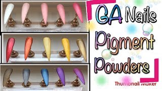 Glitterarty Pigment Powders Review & Swatches