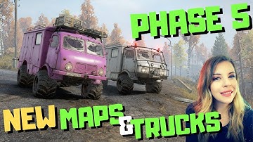 FIRST LOOK at PHASE 5!! - SnowRunner PTS - NEW Map and Trucks! - Live Multiplayer PC Gameplay
