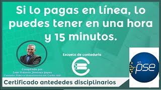 Certificado Antecedentes Contador