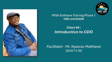 CDO and GrADS Class 4 : Introduction to CDO