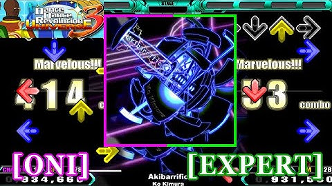 【DDR UNIVERSE 3】 Akibarrific / Ko Kimura [SINGLE ONI/EXPERT] 譜面確認+Clap