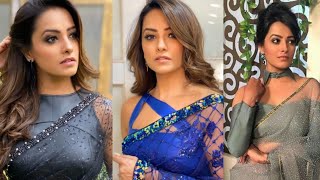 # Anita Hassanandani Beautiful Looks in Saree👌👌# Blouses Ideas Of Anita Hassanandani # shorts video.