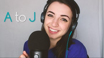 [ASMR] Whispering Your Name - A-J Name Trigger ASMR (April Edition)