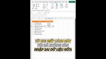 Mẹo tạo list danh sách tùy chọn Data validation  | Excel Tips and Tricks | Vũ trụ Kiến Thức