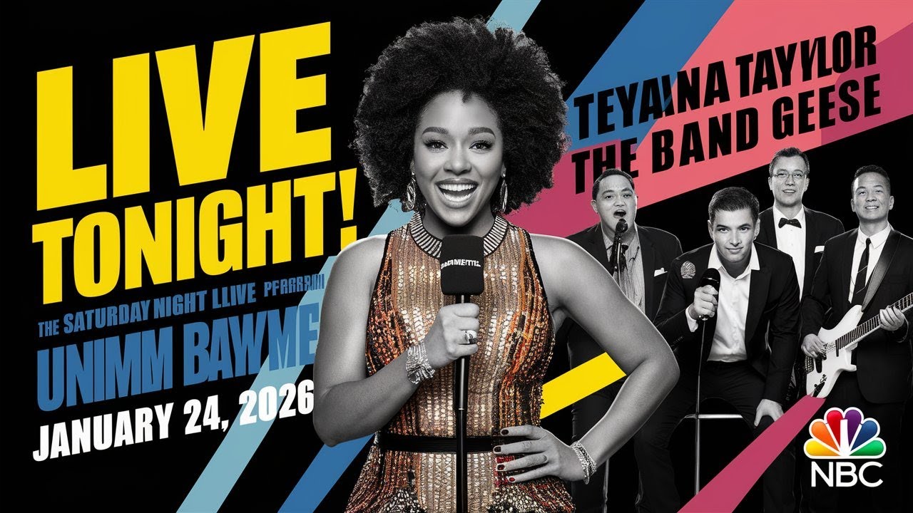 SNL Tonight Jan 24 2026: Teyana Taylor Hosting + Geese Live Performance Preview