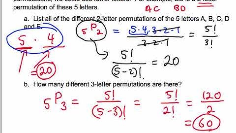 Permutations of Different Objects