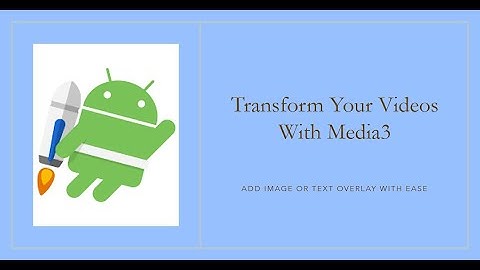 How to add Image or Text Overlay to a Video in native android app using Media3 Transformer