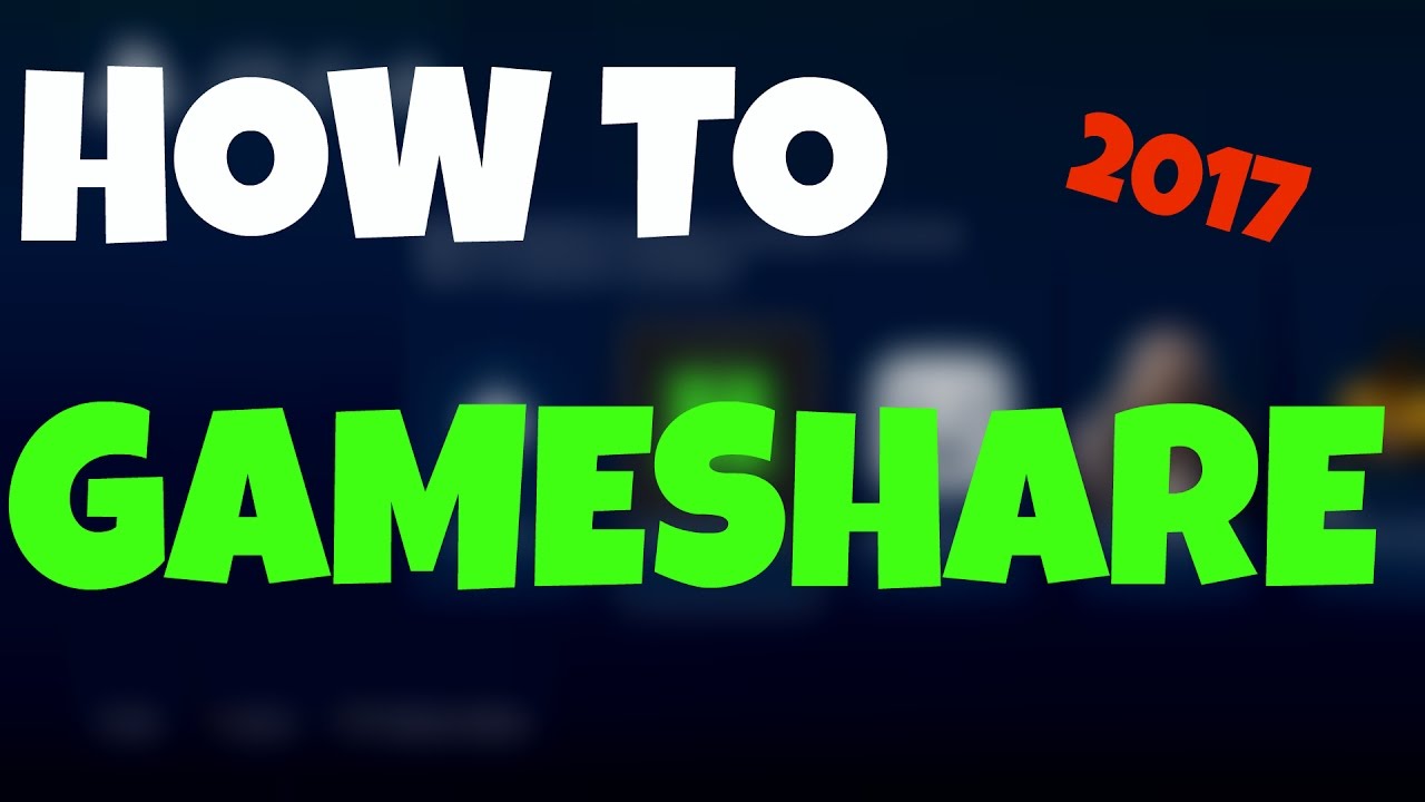 How to Gameshare on PS4 - EASY - 2017 Tutorial - YouTube