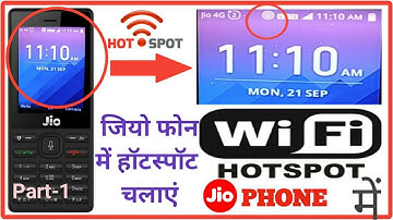 make or enable Wi-Fi Hotspot in jio phone? can we use Hotspot in jio phone?