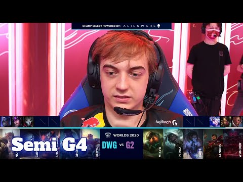 G2 vs DWG - Game 4 | Semi Finals S10 LoL Worlds 2020 PlayOffs | G2 eSports vs DAMWON Gaming G4 full