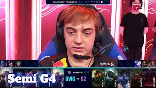 G2 vs DWG - Game 4 | Semi Finals S10 LoL Worlds 2020 PlayOffs | G2 eSports vs DAMWON Gaming G4 full