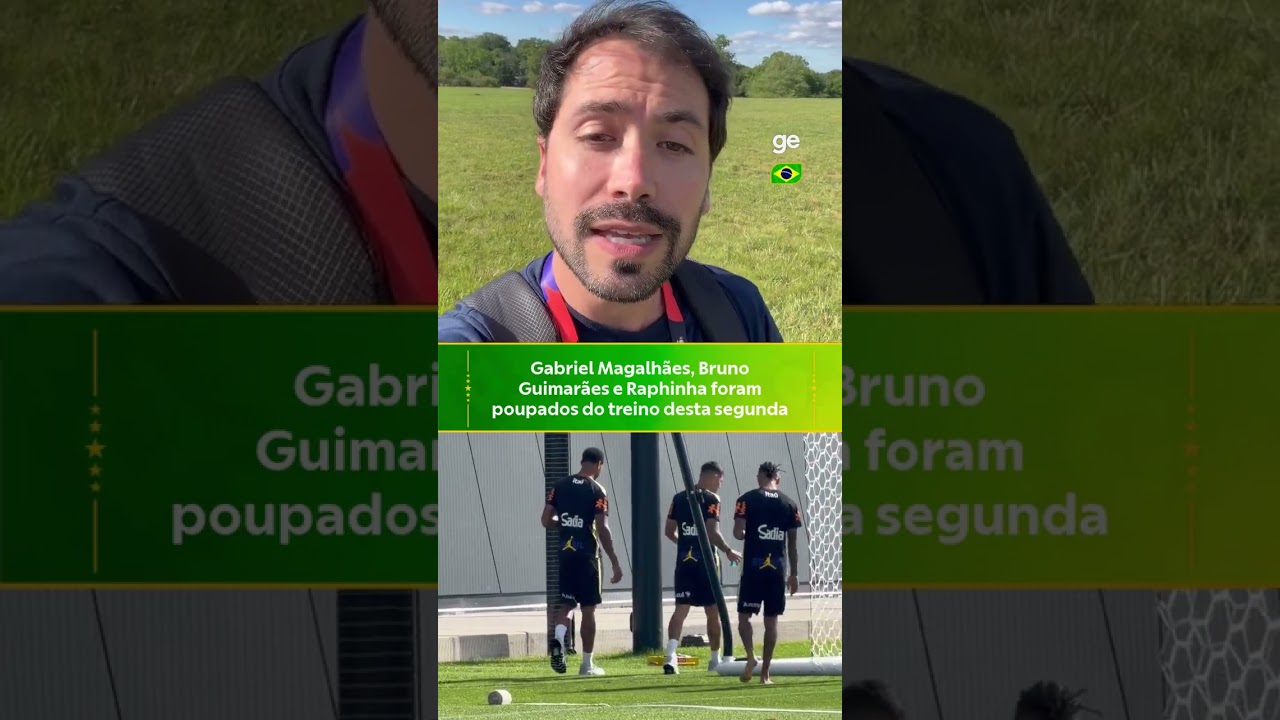 BRUNO GUIMARÃES, RAPHINHA E GABRIEL MAGALHÃES FORAM POUPADOS DO TREINO DA SELEÇÃO | #shorts