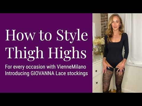 How to Wear Thigh Highs for every Occasion with VienneMilano: GIOVANNA lace stockings
