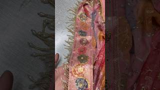 Latkan Lace on Dupatta | Stylish Dupatta Design #youtubeshorts