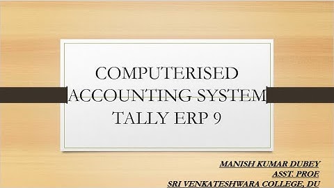 Tally Lecture 3 Recording of Transaction( B.Com Hons/ B.Com Computerized Accounting System, DU)
