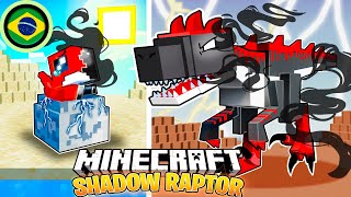 Sobrevivi 100 dias como um SHADOW RAPTOR no HARDCORE Minecraft!