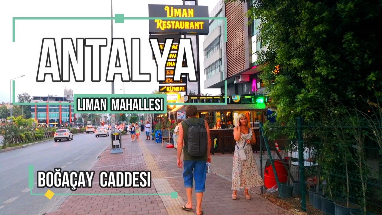 Antalya Konyaaltı Liman mahallesi Walking Tour 3 August 2022 #antalya #turkey #konyaaltı #walking