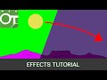 Installing and using OpenToonz effects to create a day-night cycle.
