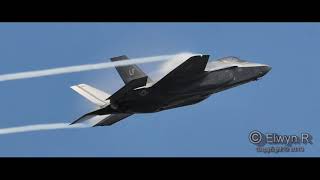 The F-35A Lightning II,  jaw-dropping maneuvers