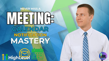 How to Set-up Appointment Email & In-App Notifications for Calendars in GHL
