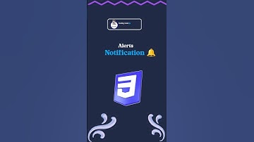 Notification Alert using html css with free source code #frontend #maddycoder #shorts #coder