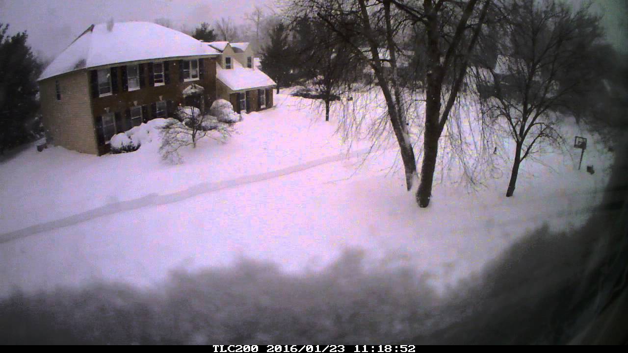 Snowzilla 2016 - Sterling, Virginia - Time Lapse low res? - YouTube