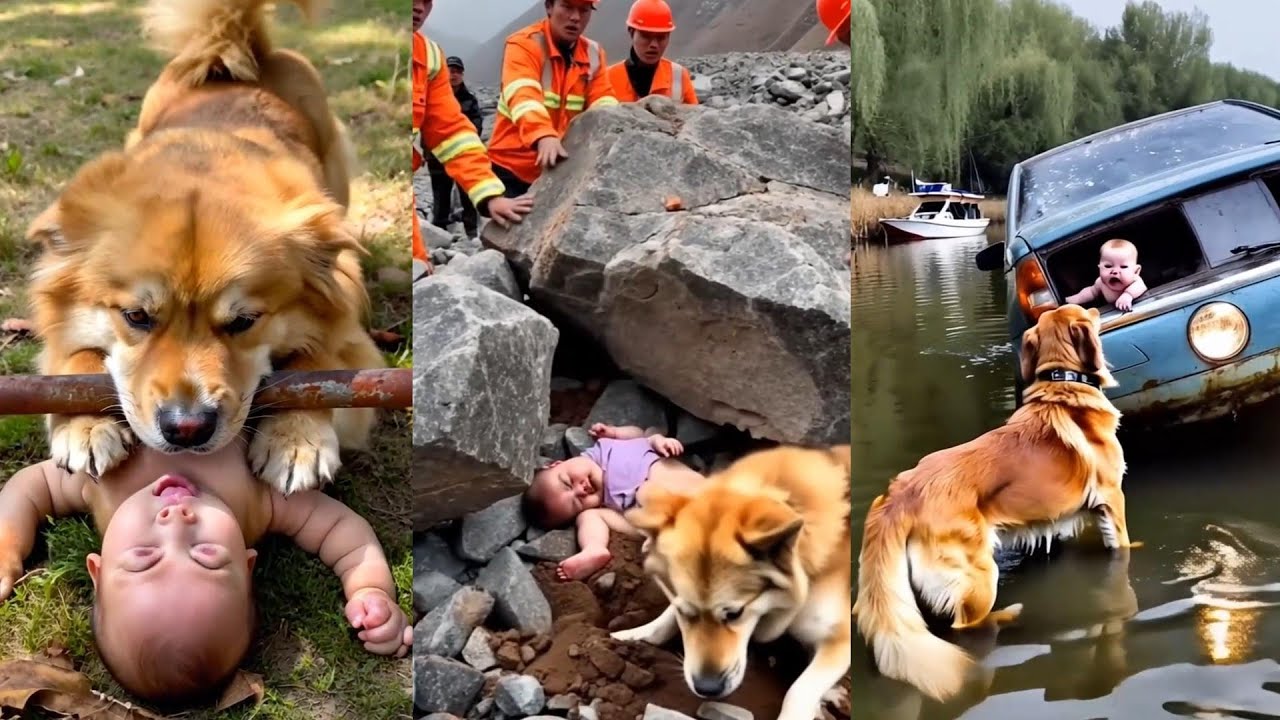 Great! The trapped baby was successfully rescued! - YouTube
