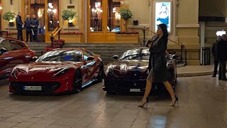Billionaires FERRARI COMPILATION Winter in Monaco 2024 #billionaire #luxury