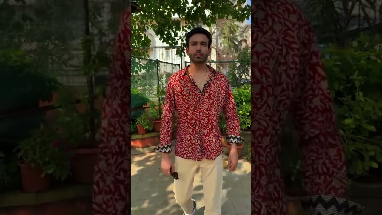 Introducing our new launch- Madhurya Crimson vine Shirt 