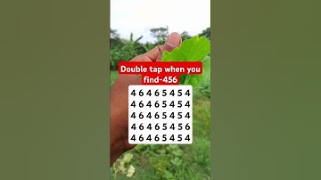 Double tap when you find-456 #shorts #puzzlegame #brainteaser