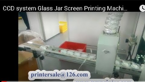 Acrylic Jar Screen Printing Machine with CCD/UV system