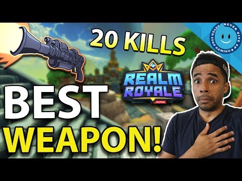 REALM ROYALE: BEST WEAPON? HUNTER Legendary SLUG RIFLE - 20 KILL GAME! (Realm Royale)