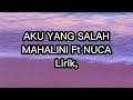 Aku yang salah  mahalini lirik lagu