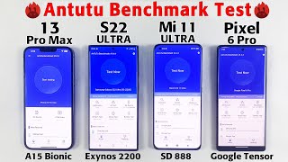 iPhone 13 vs 11 Pro vs Mi 11T vs S21 Plus Aututu Benchmark Test